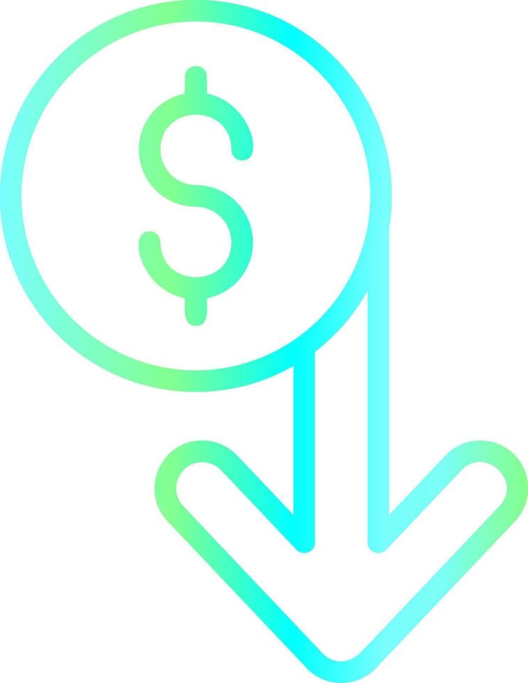Capitalized Cost Reduction Creative Icon Design vector
