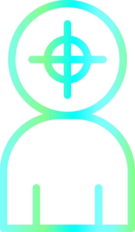 Police Shooting Creative Icon Design vector