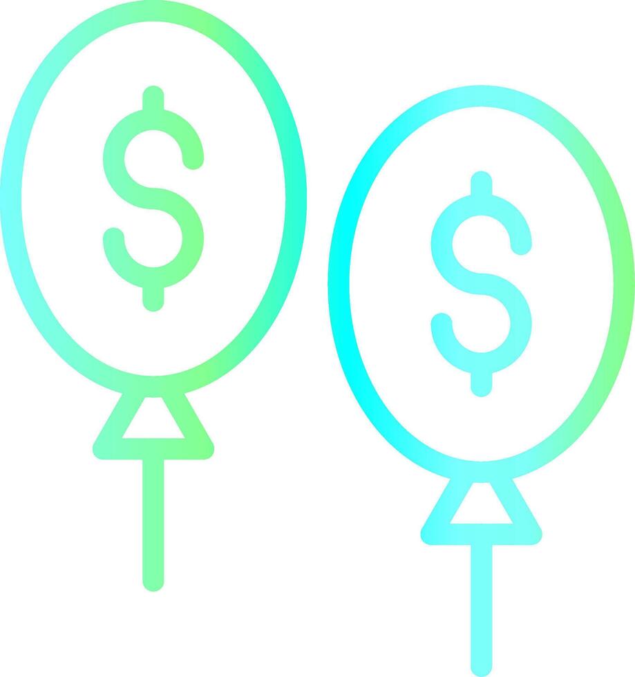 Balloon Payment Creative Icon Design vector