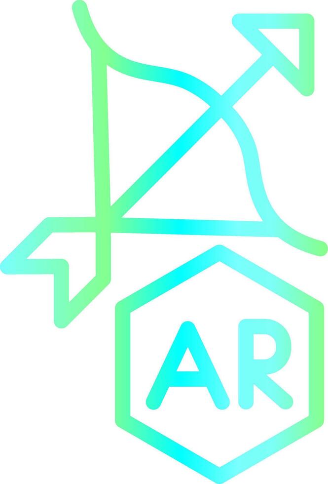 Ar Archery Creative Icon Design vector