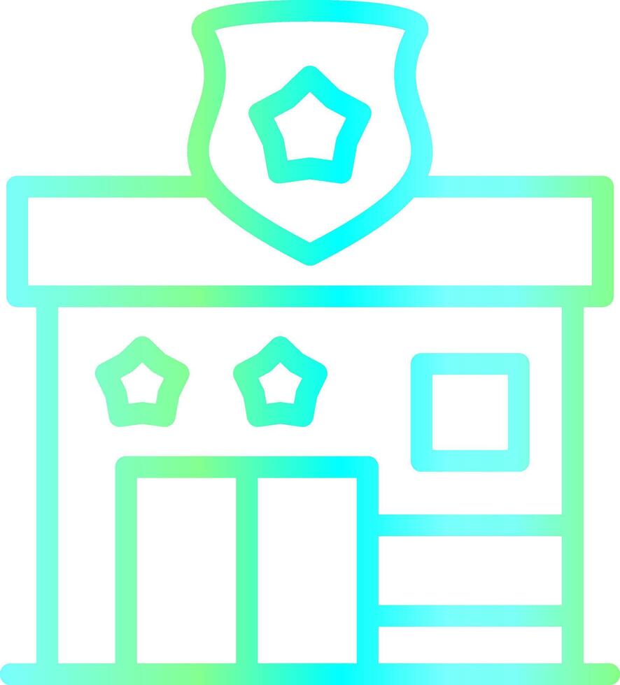 Police Station Creative Icon Design vector