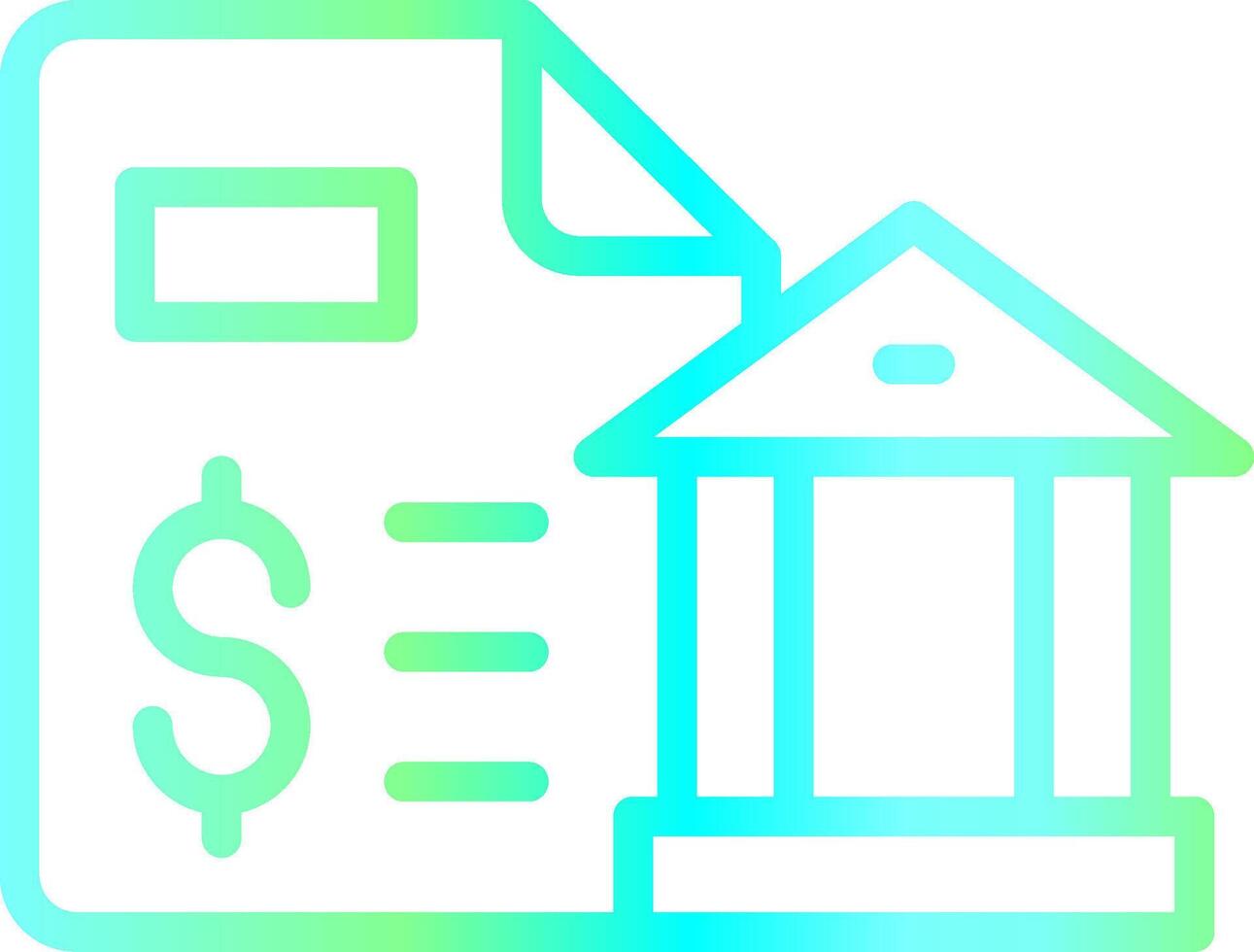 Bank Statement Creative Icon Design vector