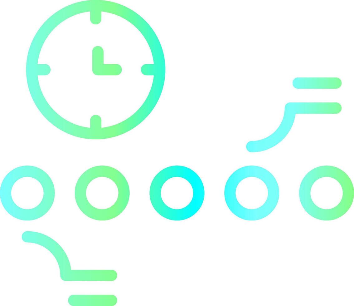Circle Accent Timeline Creative Icon Design vector
