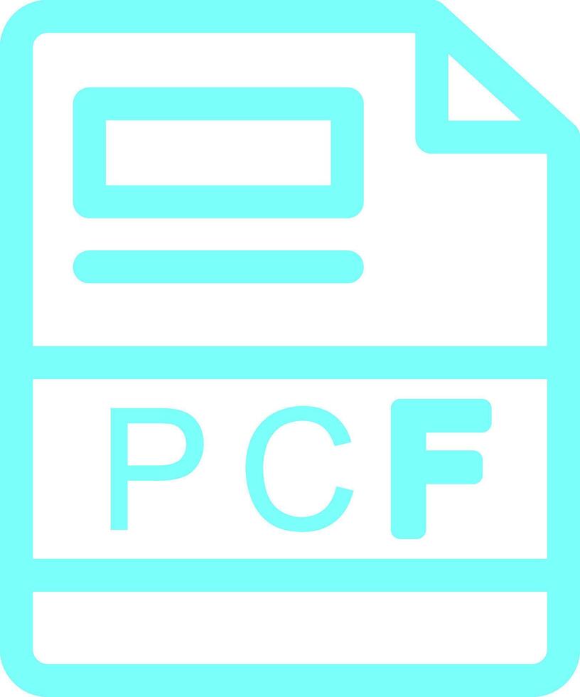 pcf creativo icono diseño vector