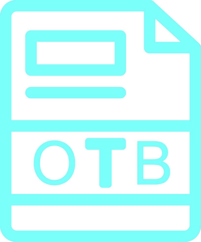 otb creativo icono diseño vector