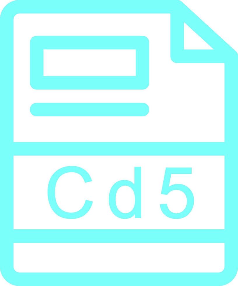 CD5 Creative Icon Design vector
