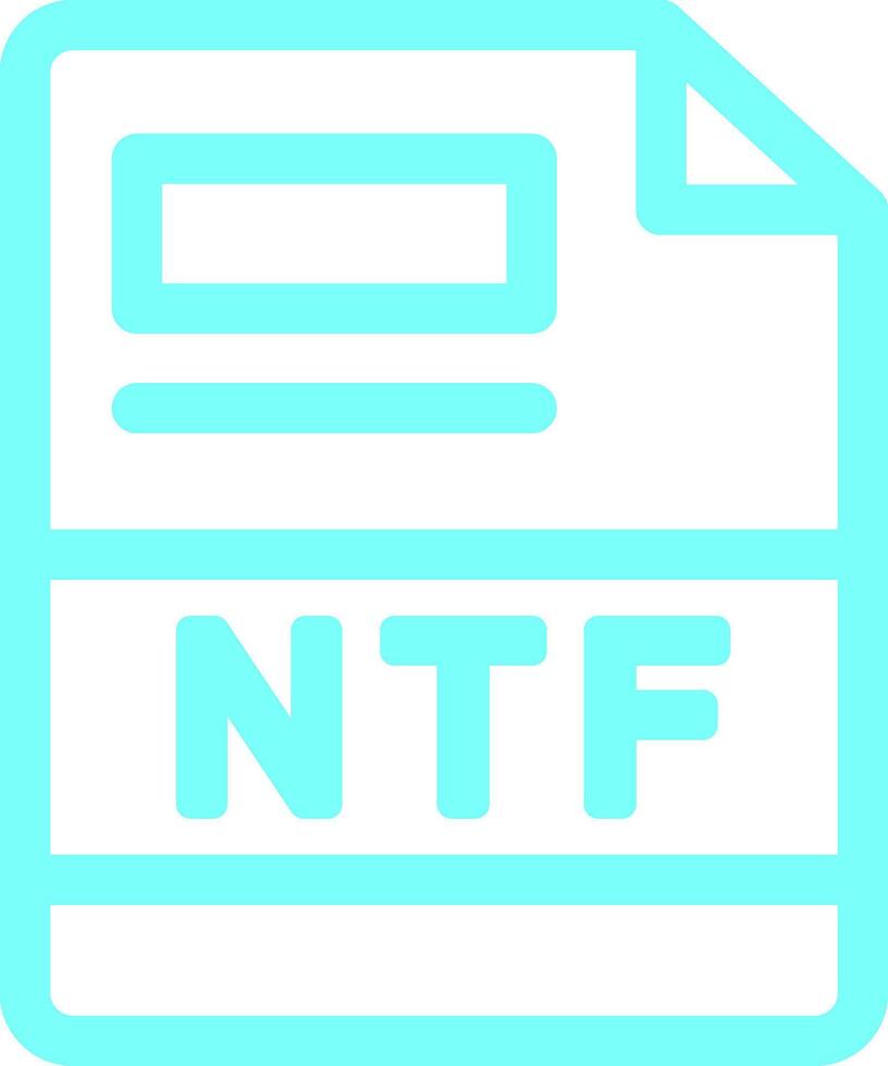 NTF Creative Icon Design vector