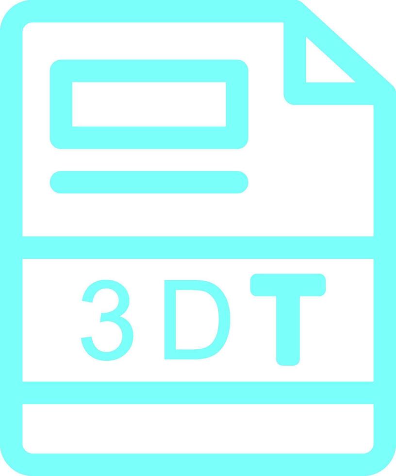 3dt creativo icono diseño vector