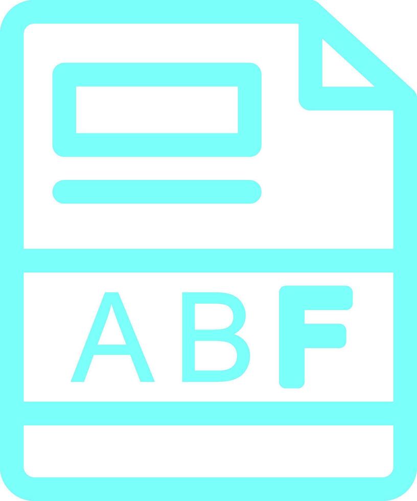 abf creativo icono diseño vector