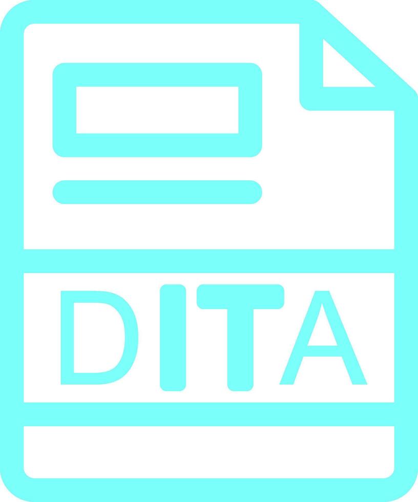 dita creativo icono diseño vector