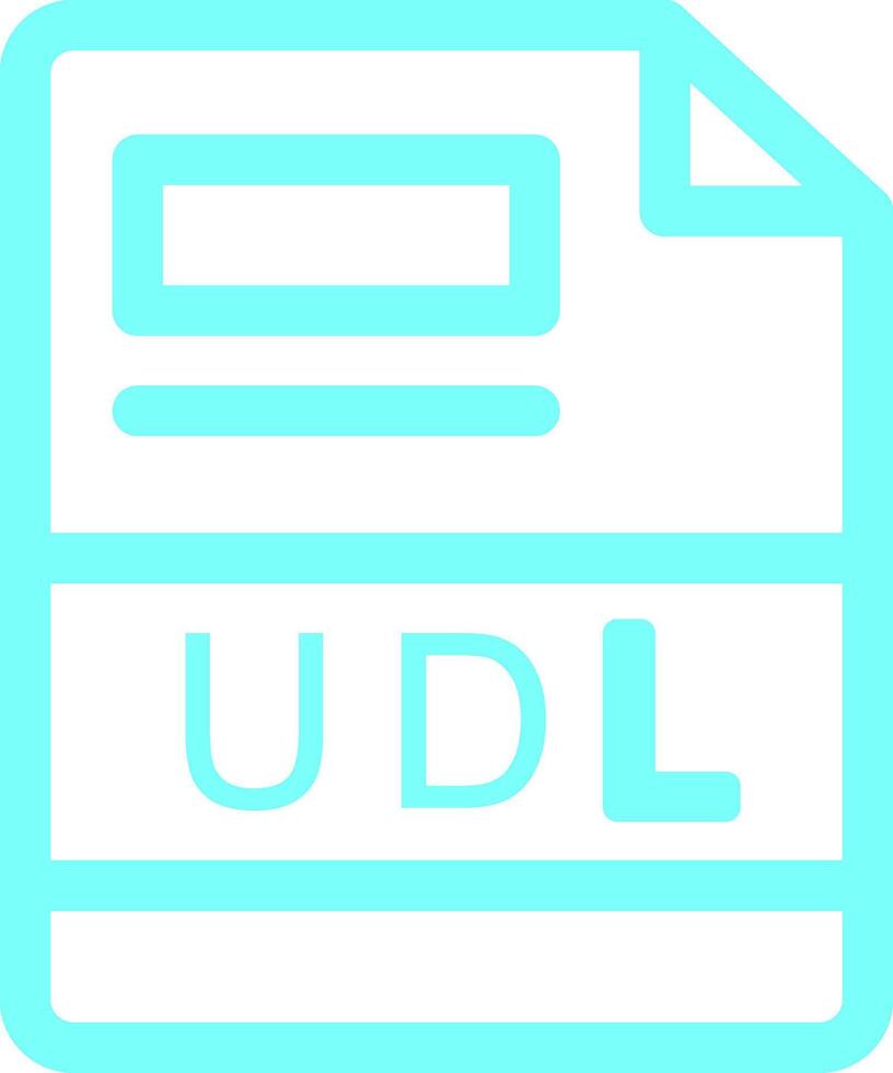 UDL Creative Icon Design vector