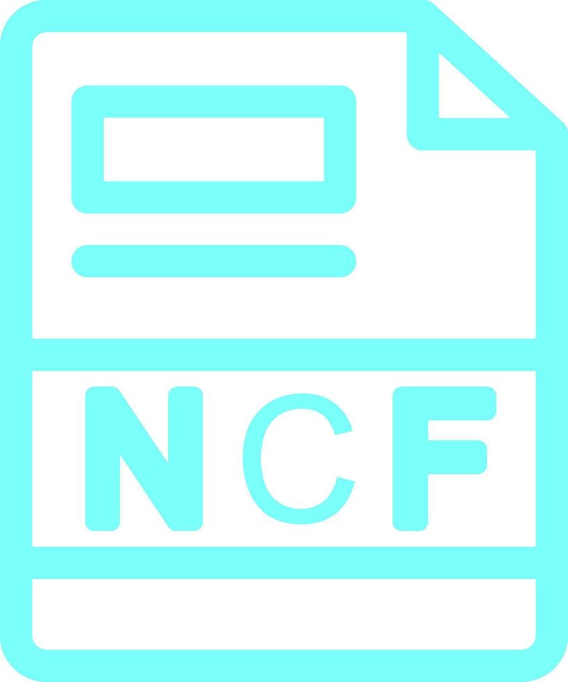 ncf creativo icono diseño vector