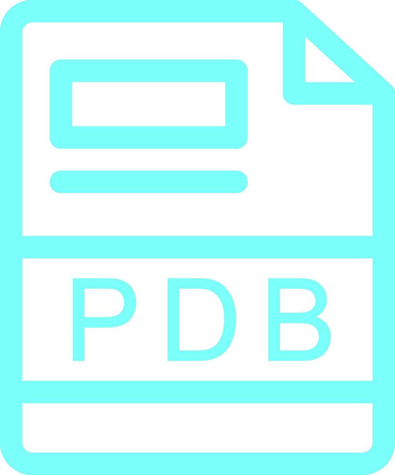 PDB Creative Icon Design vector