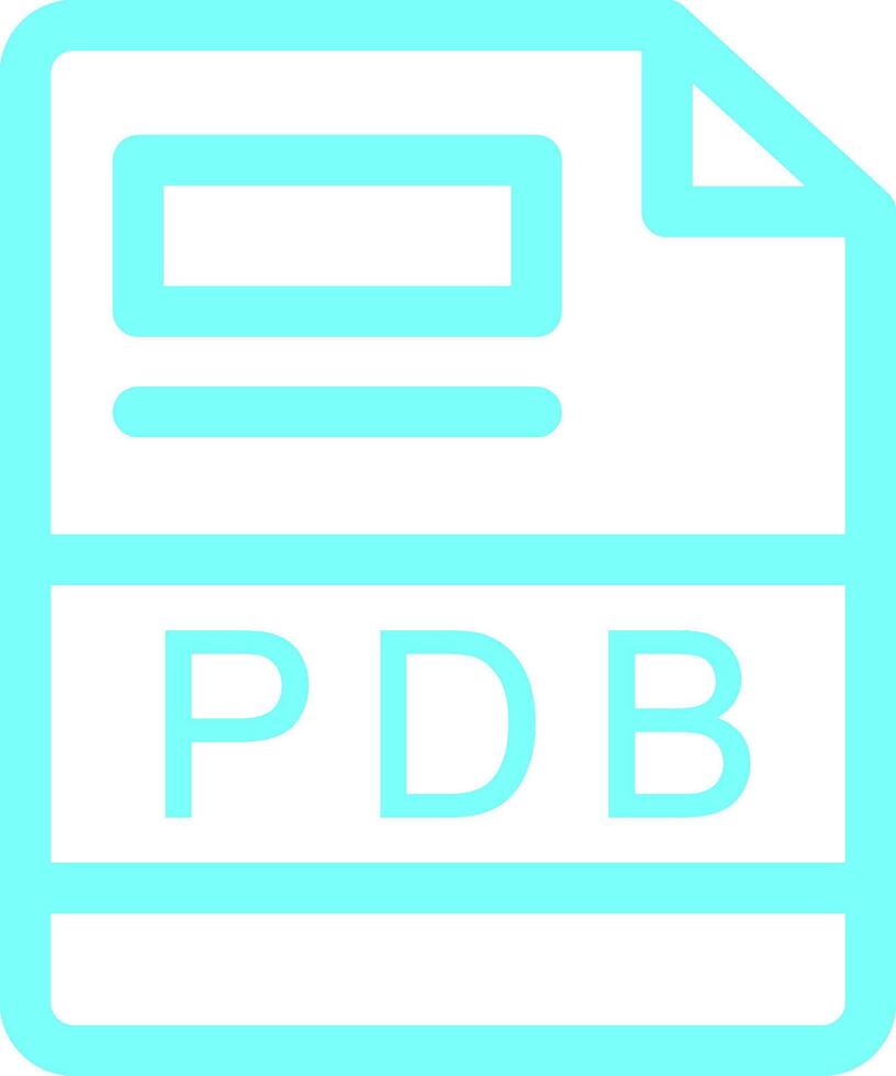 pdb creativo icono diseño vector