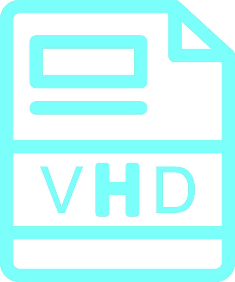 VHD Creative Icon Design vector