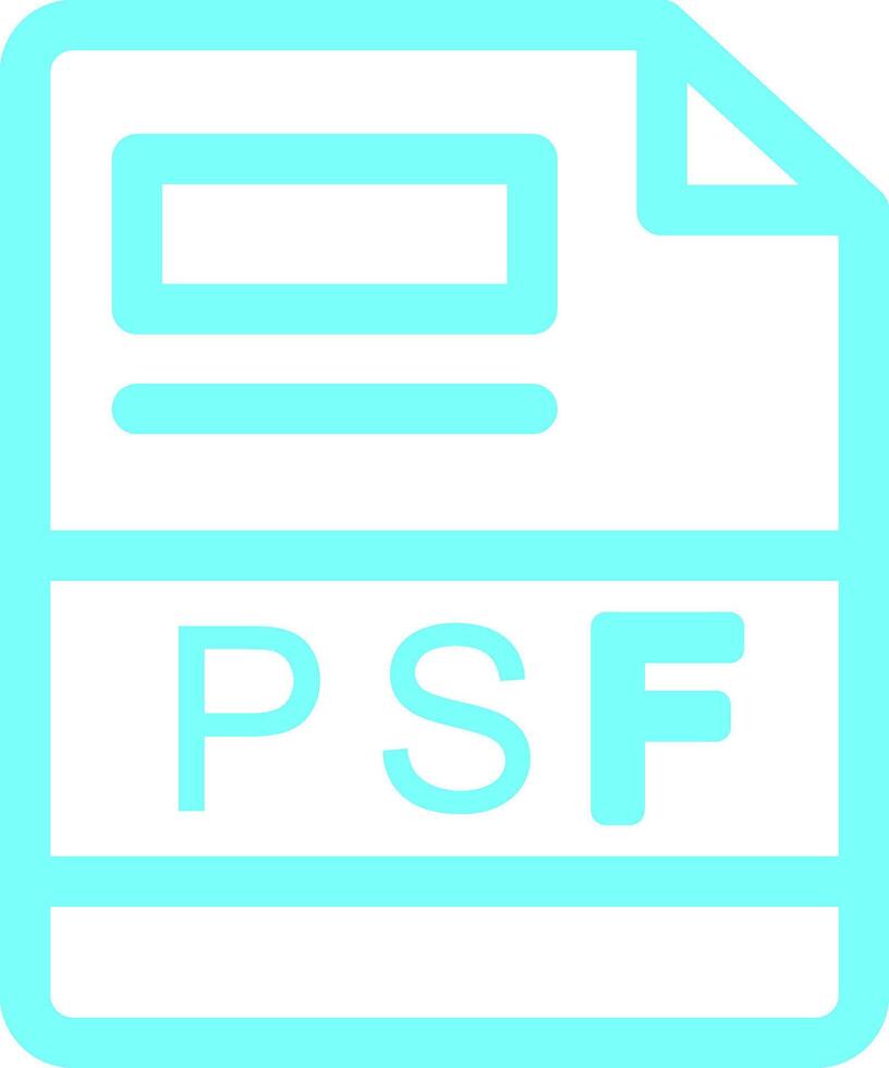 PSF Creative Icon Design vector