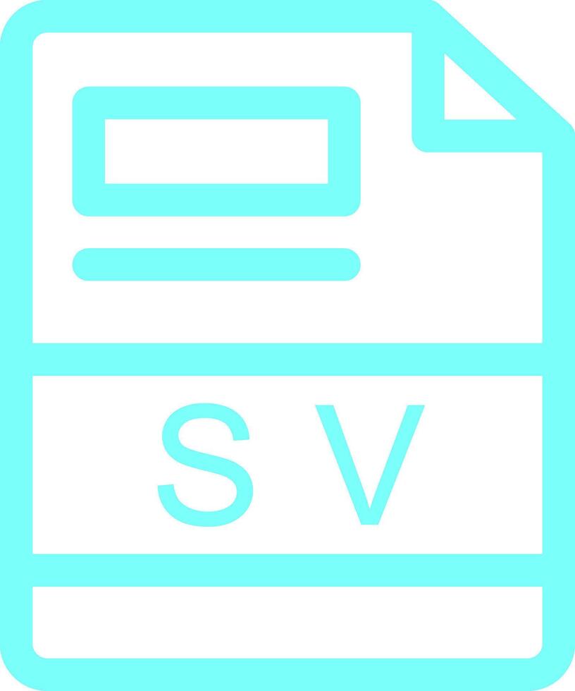 sv creativo icono diseño vector