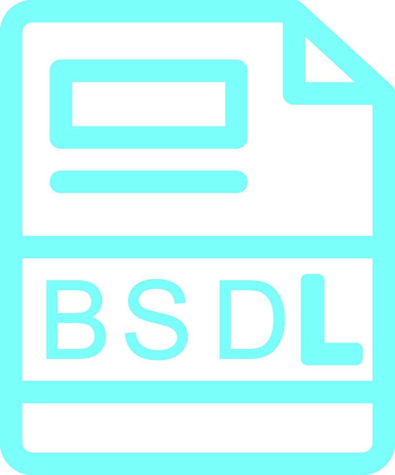 BSDL Creative Icon Design vector