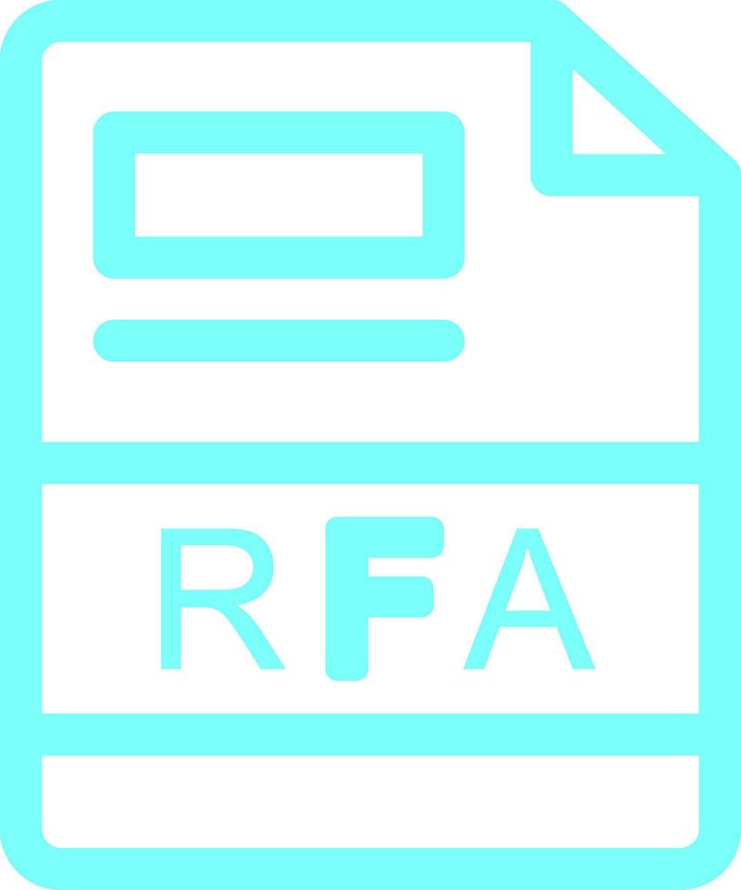 RFA Creative Icon Design vector