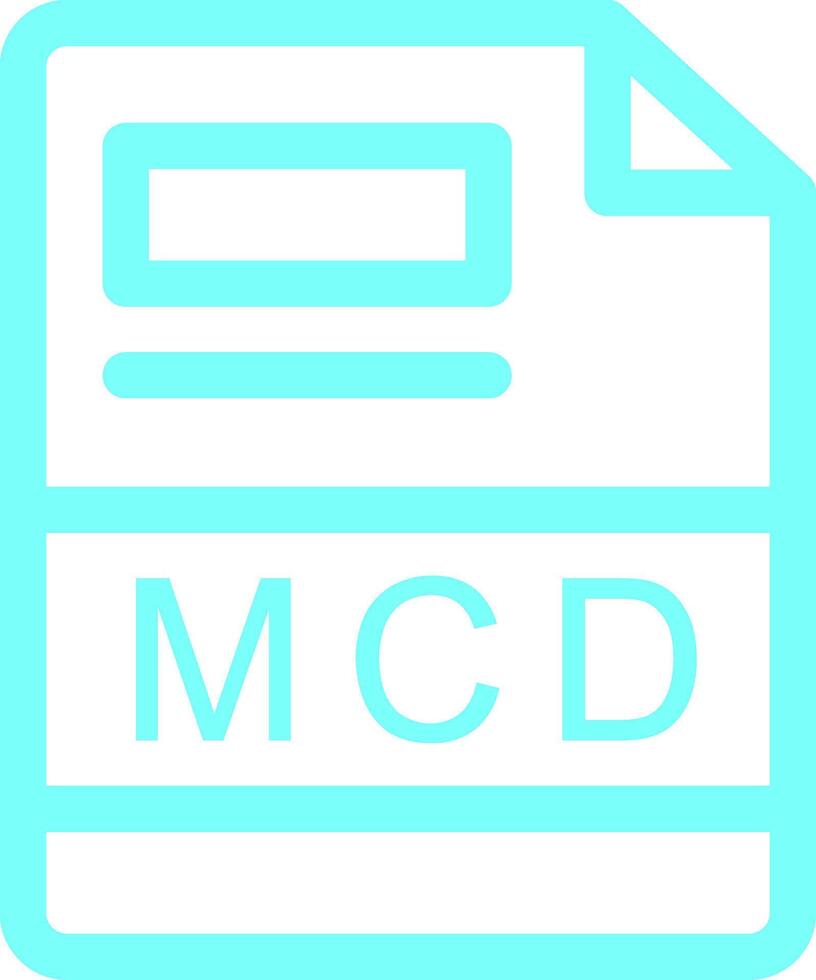 mcd creativo icono diseño vector