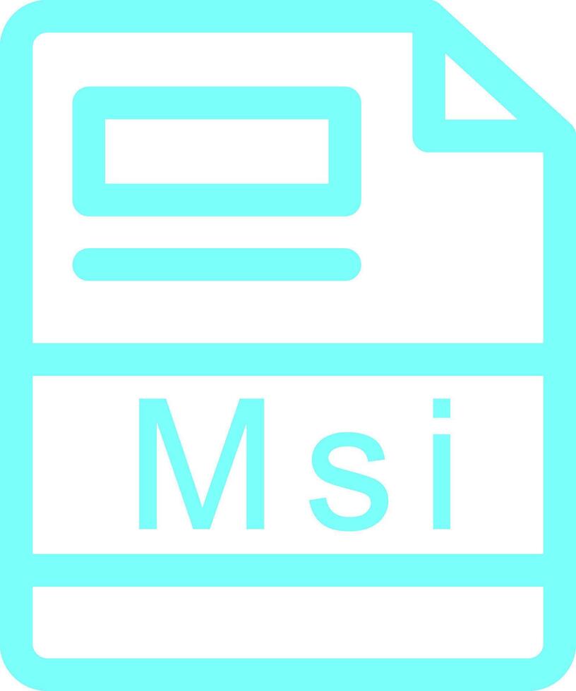 Msi Creative Icon Design vector