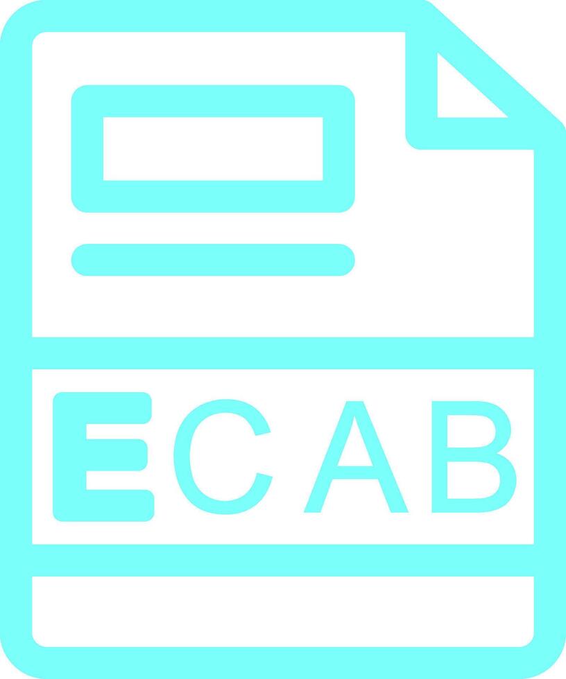 ecab creativo icono diseño vector