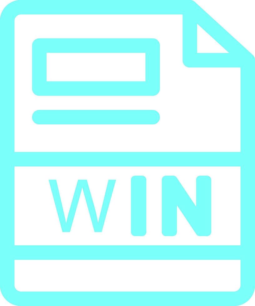 WIN Creative Icon Design vector