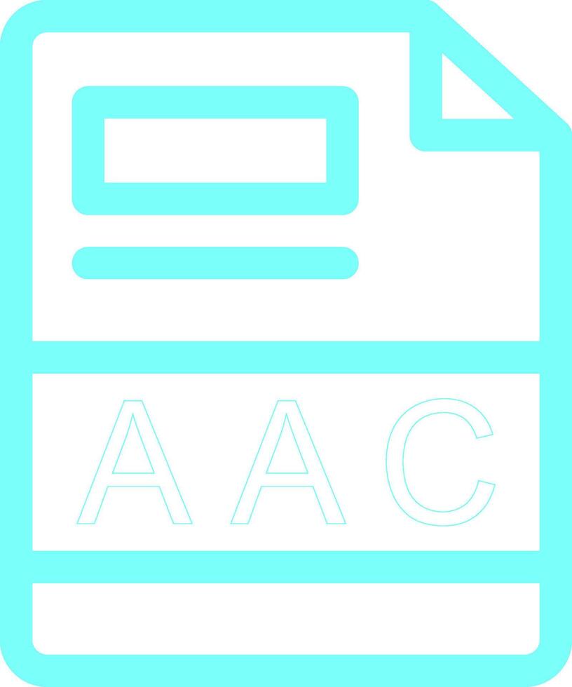 aac creativo icono diseño vector