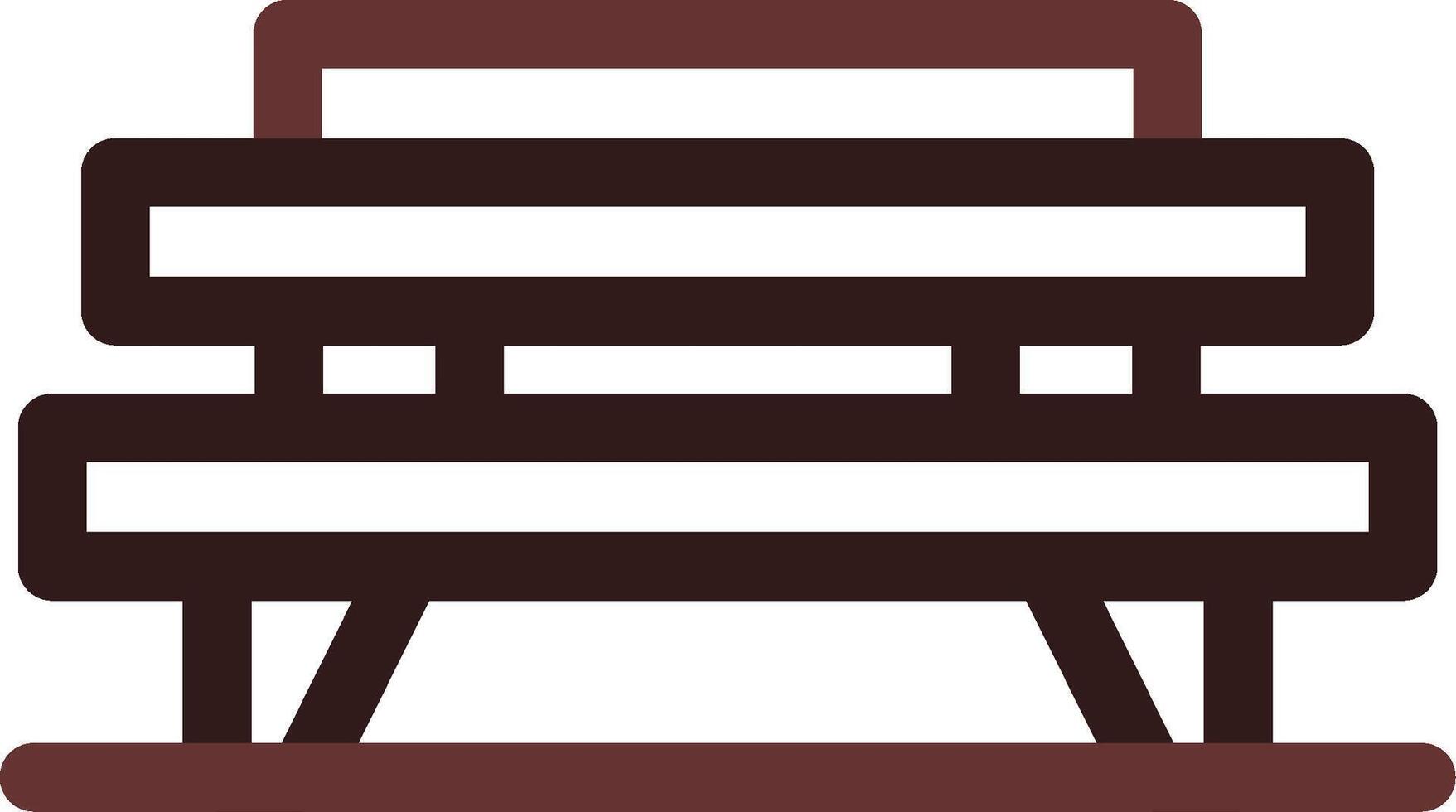 Bench Creative Icon Design vector