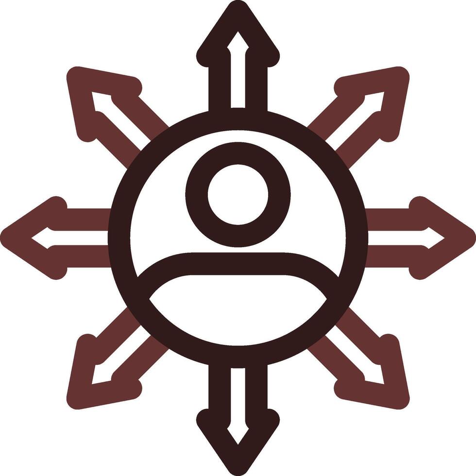Influence Creative Icon Design vector