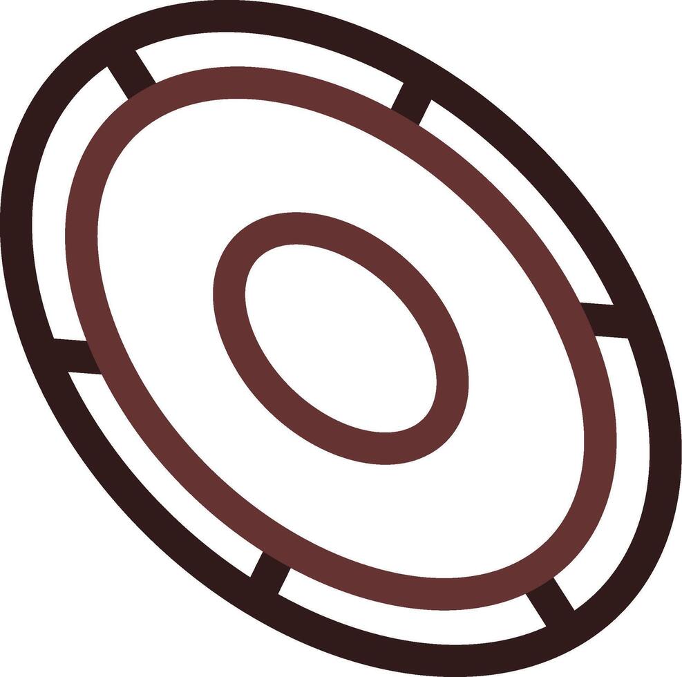 diseño de icono creativo frisbee vector