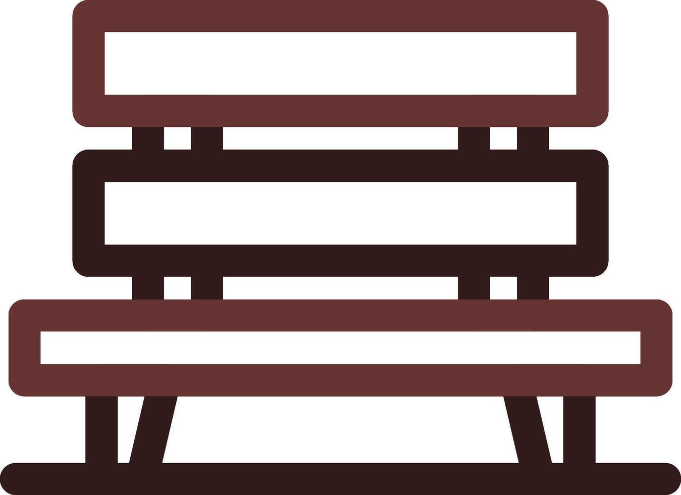 Bench Creative Icon Design vector