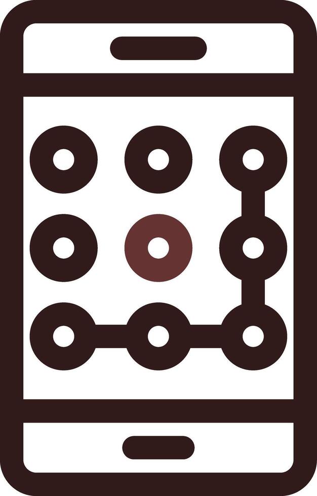Pattern Lock Creative Icon Design vector