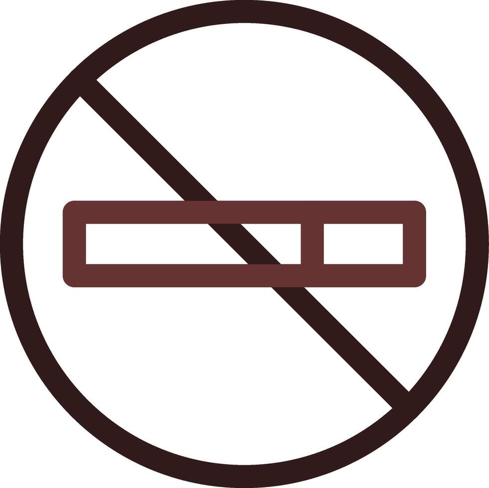 No Smoke Creative Icon Design vector
