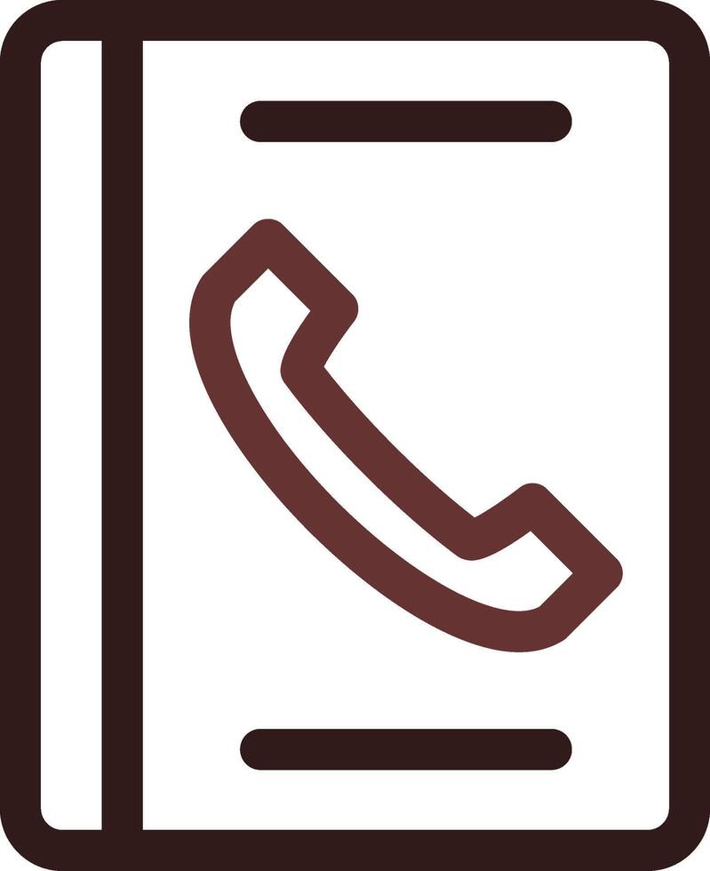 Phone Book Creative Icon Design vector