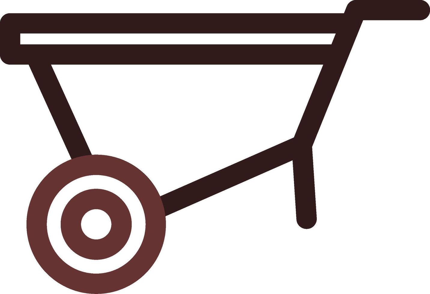 Wheelbarrow Creative Icon Design vector