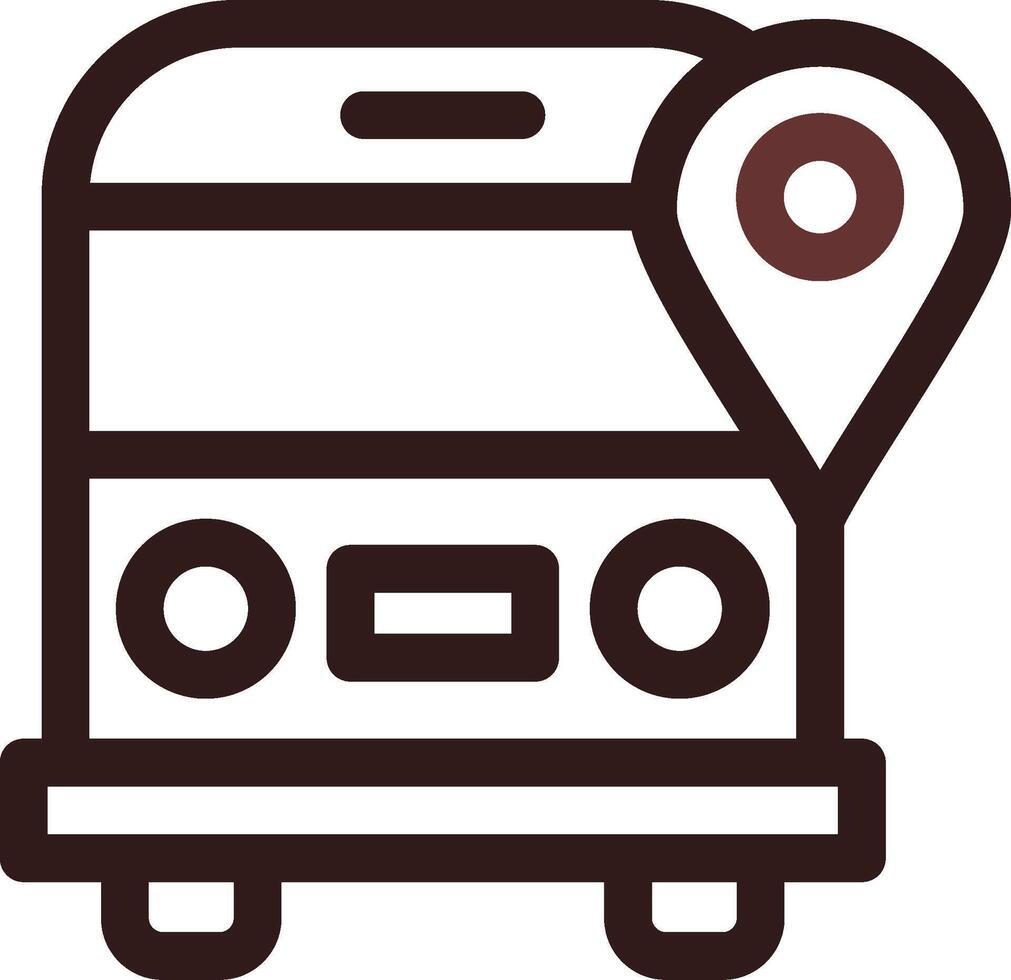 School Bus Creative Icon Design vector