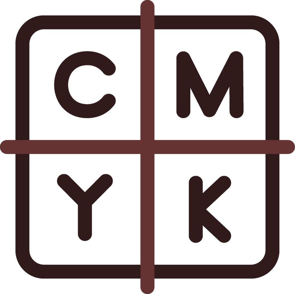 CMYK Creative Icon Design vector