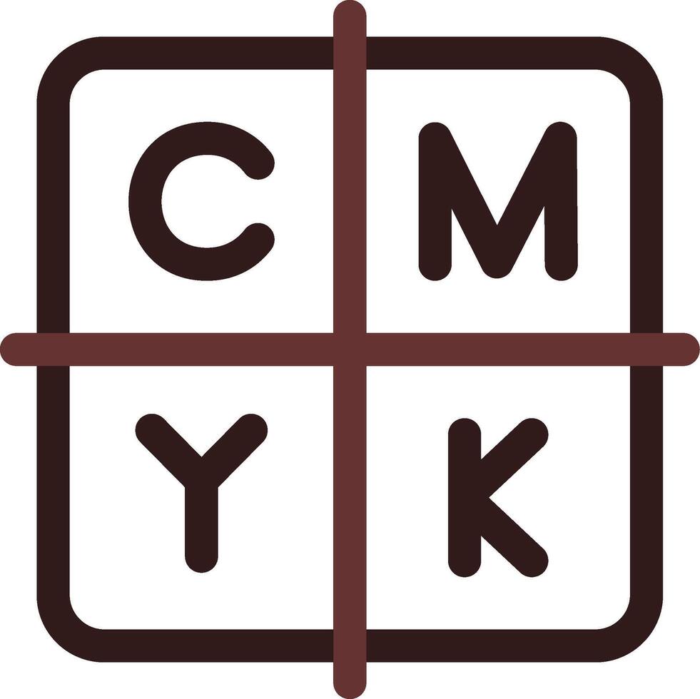 diseño de icono creativo cmyk vector