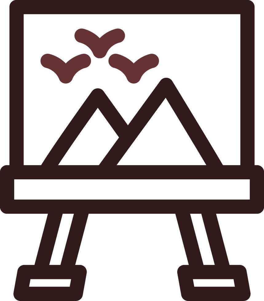 Canvas Creative Icon Design vector