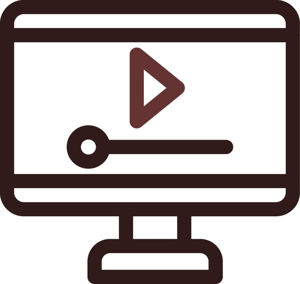 Video Player Creative Icon Design vector