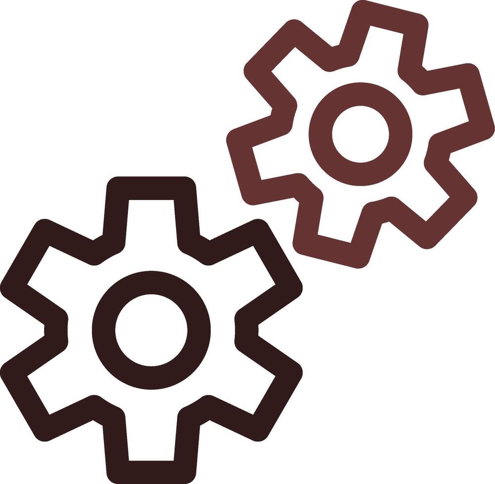 Cogwheels Creative Icon Design vector