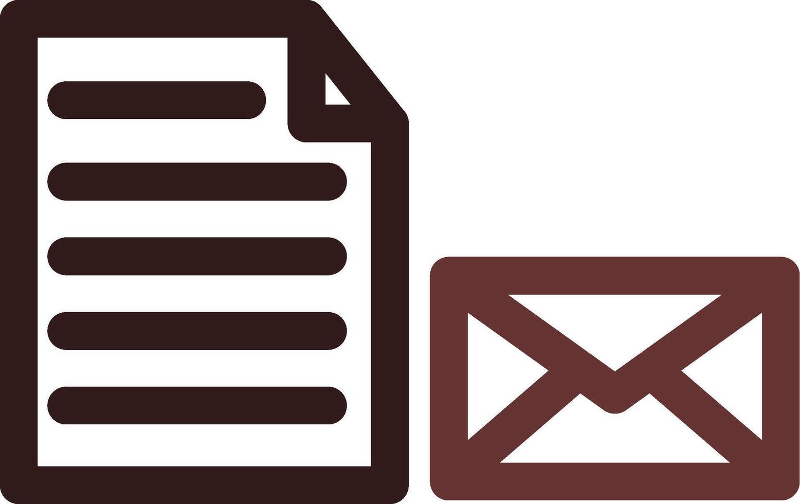 Mail Document Creative Icon Design vector