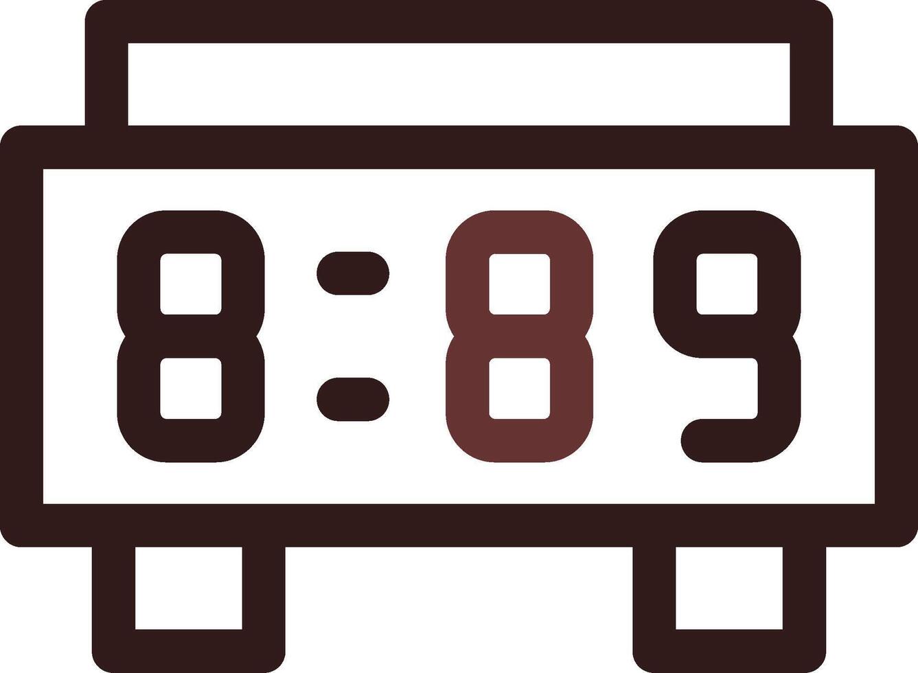 Digital Clock Creative Icon Design vector