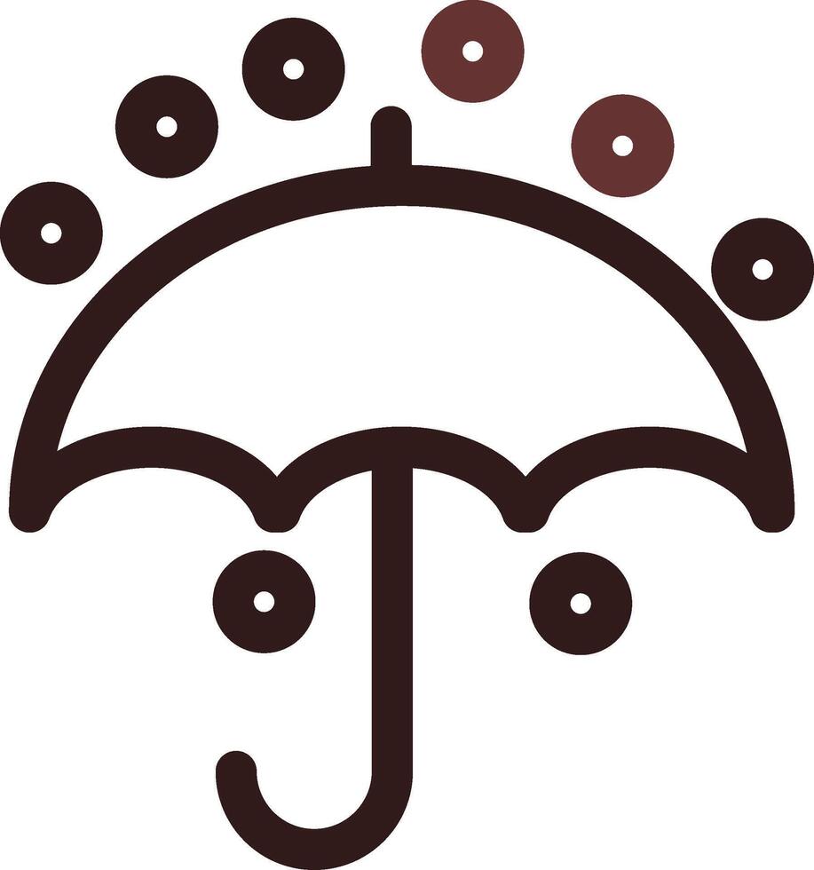 diseño de icono creativo paraguas vector