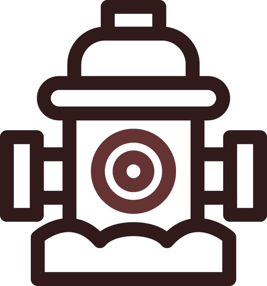 Fire Hydrant Creative Icon Design vector
