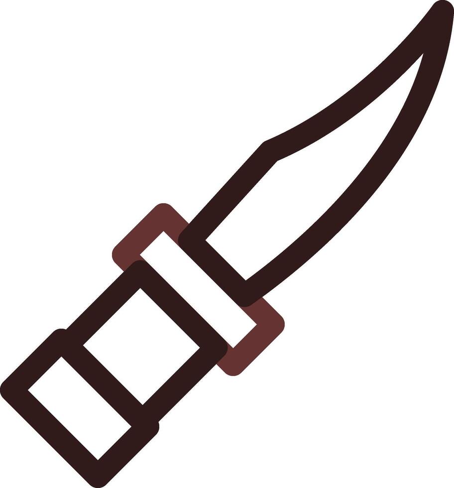 cuchillo de policía diseño de icono creativo vector