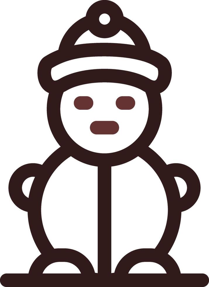Snowman Creative Icon Design vector