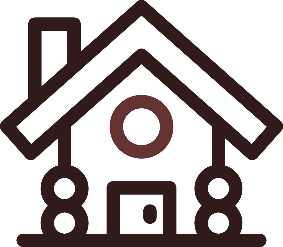 Cabin Creative Icon Design vector