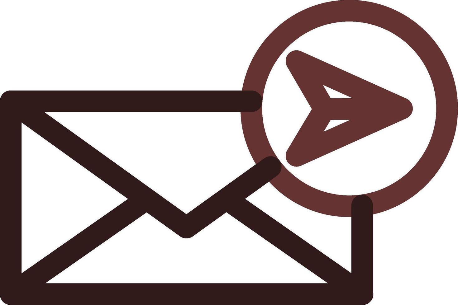 Send Mail Creative Icon Design vector